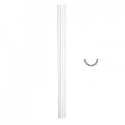 SEMICOLONNA IN GESSO