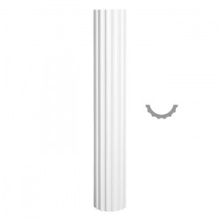 SEMICOLONNA IN GESSO